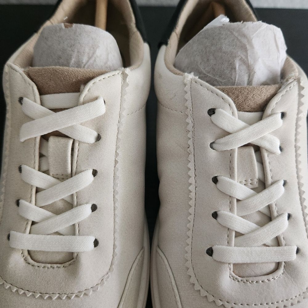 LifeStride Womens Happy Hour Lace Up Fashion Sneaker Cream & Black Size 6 - Picture 8 of 12